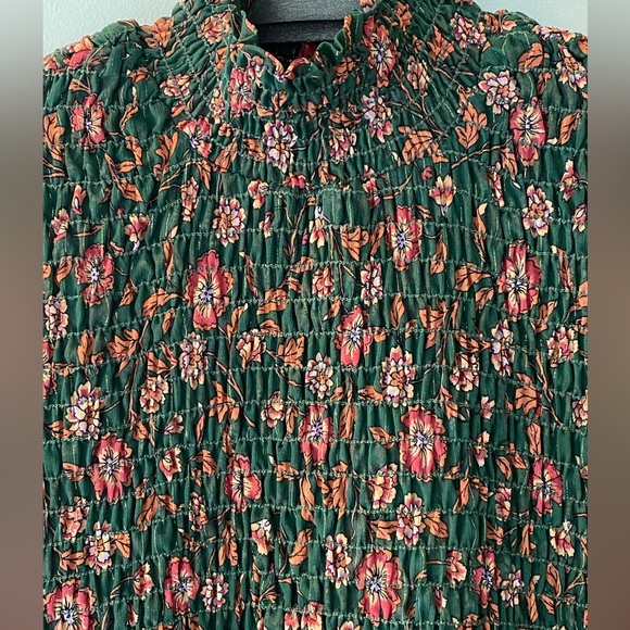 Misa Los Angeles Jessa mini chiffon dress in Evergreen Bloom pattern small - Picture 4 of 12